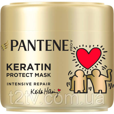 Маска для волосся Pantene Pro-V Keith Haring Artist Edition Інтенсивне відновлення з кератином 300 мл (8700216779180), фото 1