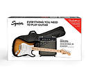 Гітарний набір з електрогітарою SQUIER SONIC STRATOCASTER PACK MN 2-COLOR SUNBURST, фото 2
