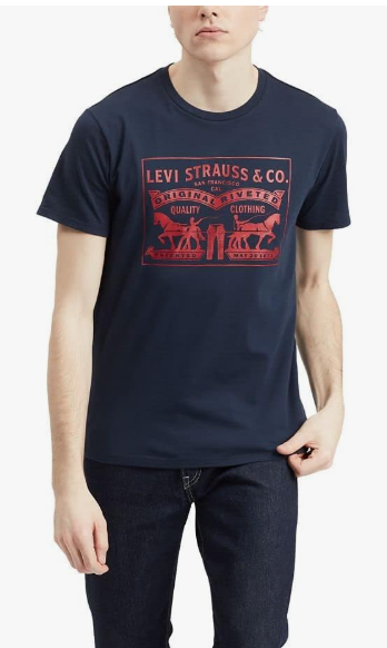 Чоловіча футболка Levis® Men's 2-Horse Graphic Tee, фото 1
