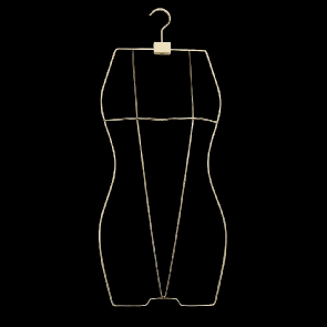 Вішалка сілуєт контурна для спідньої білизни ,купальників золота