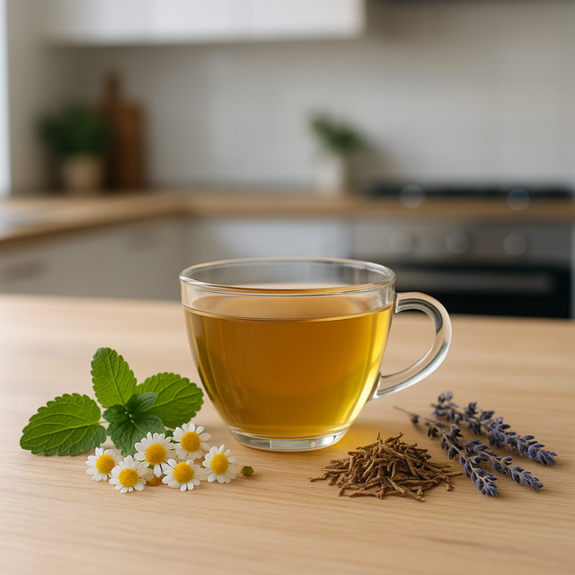 Чай для сну з ромашкою, валеріаною, мелісою та лавандою — натуральна підтримка засинання