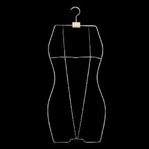 Вішалка сілуєт контурна для спідньої білизни ,купальників хромована