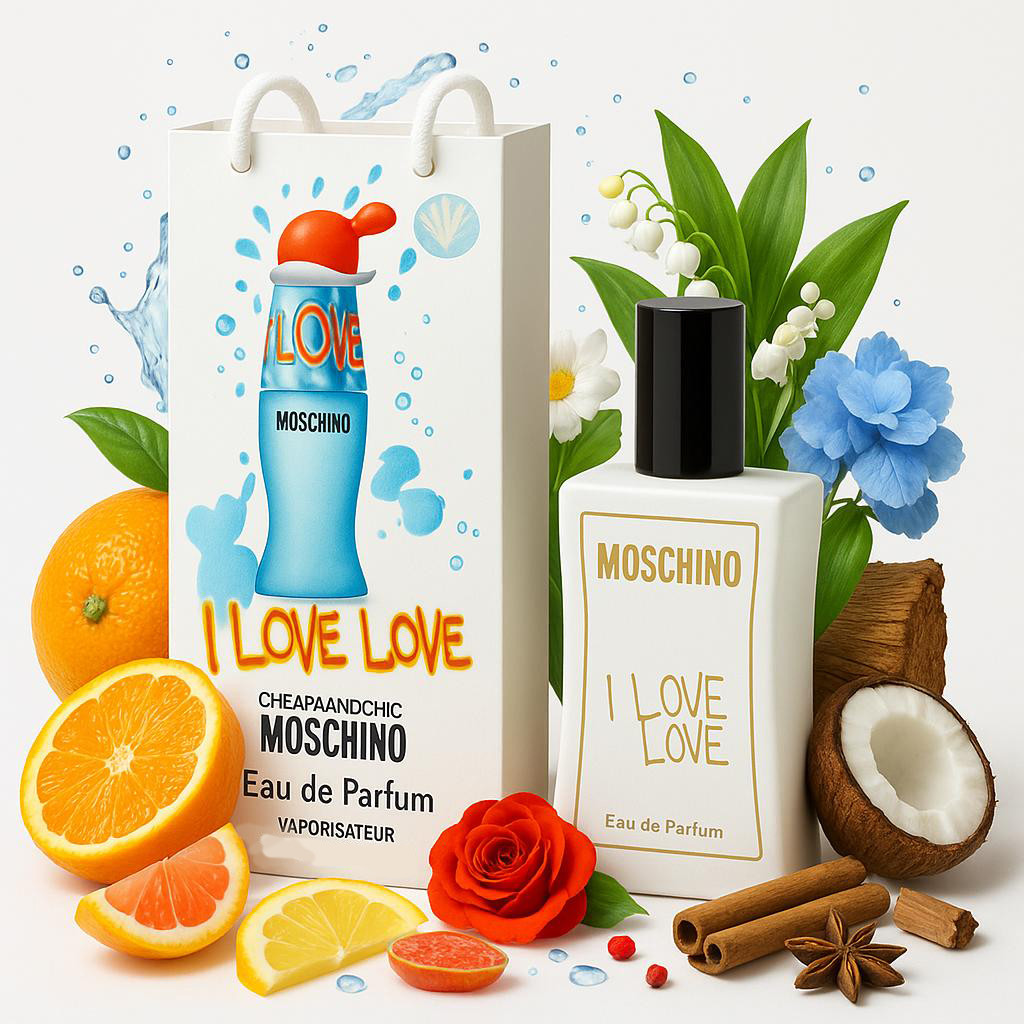 Moschino Cheap and Chic I Love Love (Москіно Ай Лав Лав) в подарунковій упаковці 50 мл.