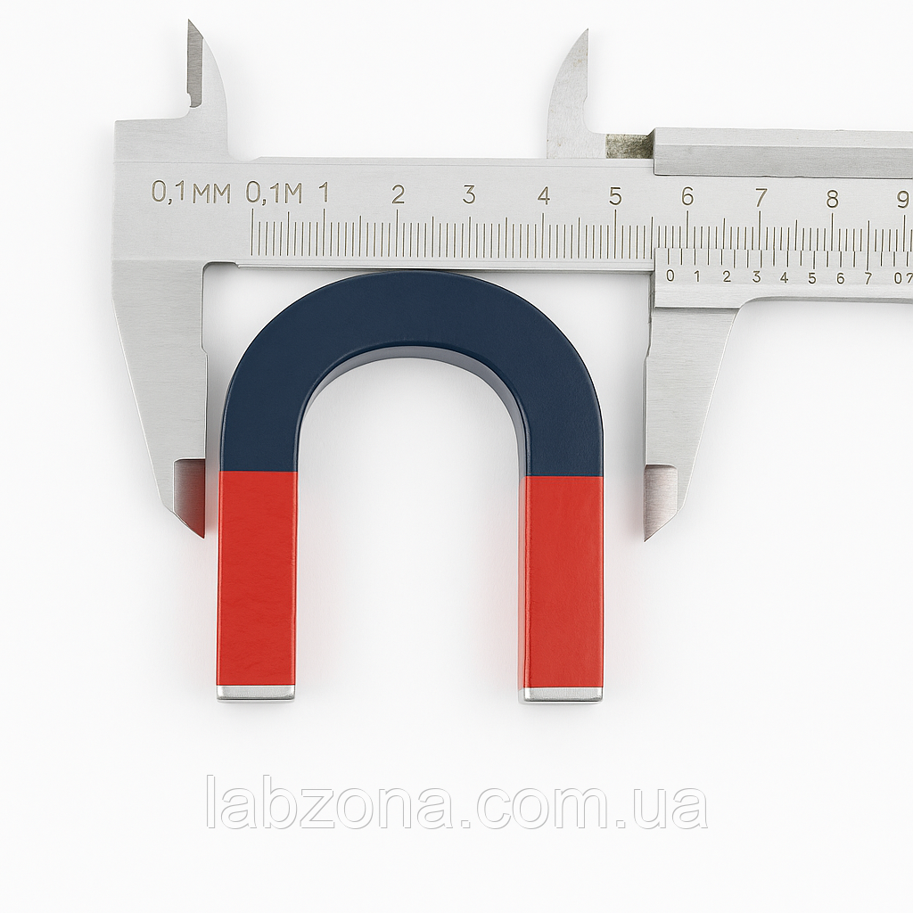 Магніт підковоподібний лабораторний з повіркою, фото 1