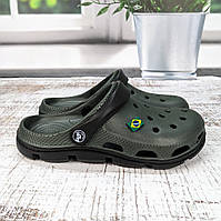 Крокси підліткові для хлопчика Jose Avorales хакі з чорним 2709