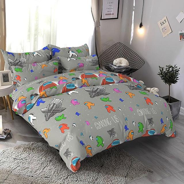 Полуторний комплект з бязі для дітей та підлітків "Among Us", фото 1