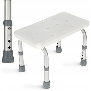 Ступінь-табурет 4FIZJO для ванної та душу, регульована White/Grey (P-5905973403429)