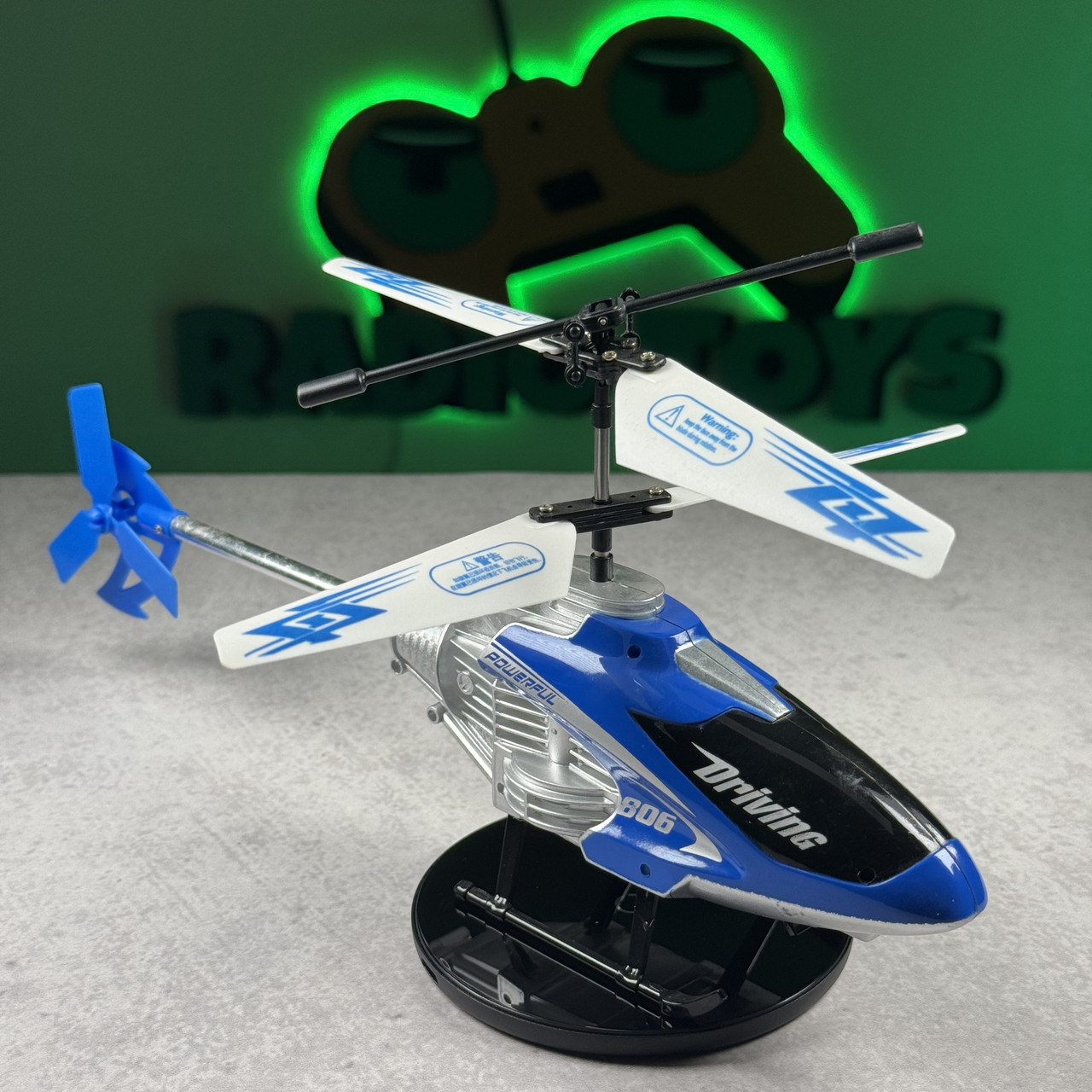 Вертоліт на пульті Batrider Синій | Гвинтокрил на радіокеруванні | Гелікоптер на радіоуправлінні, фото 1