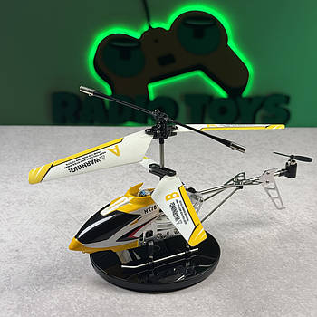 Вертоліт на пульті керування KOLIBRI жовтий| Гвинтокрил на радіокеруванні | Гелікоптер на радіоуправлінні