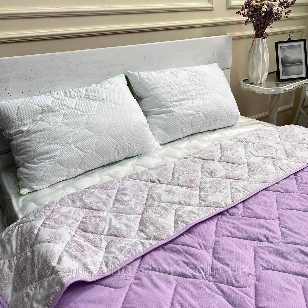 Літня ковдра двоспальна 175*215 см Ковдра літня, наповнювач бавовна. Стьобана ковдра ODA, фото 1