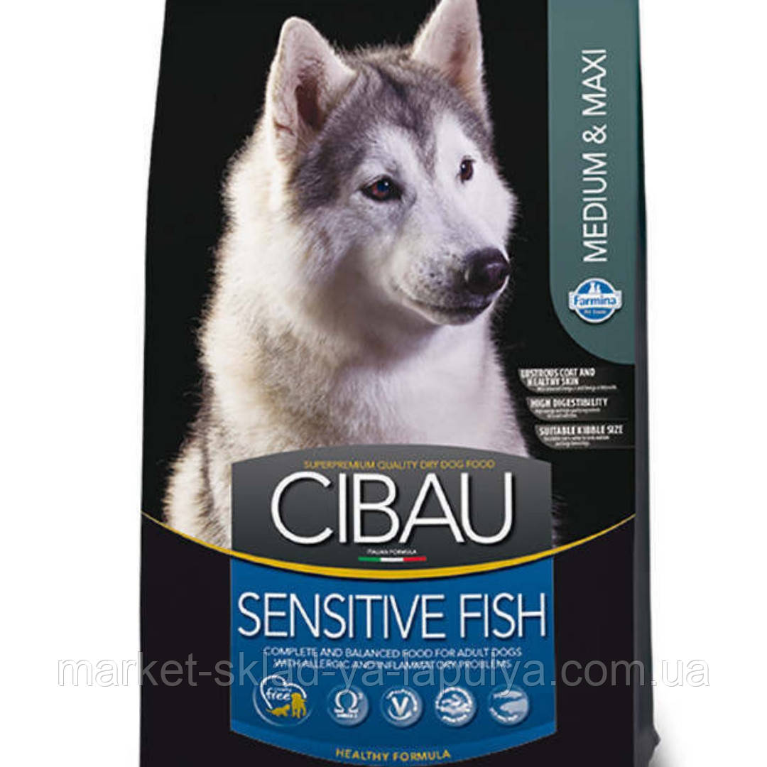 Farmina Cibau Sensitive Fish Medium/Maxi – Сухий корм із рибою для дорослих собак 12кг, фото 1