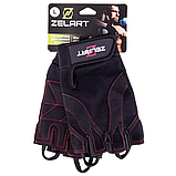 Рукавички для фітнесу та силових тренувань Zelart SB-161596 Чорний (S-2XL), фото 10