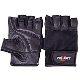 Рукавички для фітнесу та силових тренувань Zelart SB-161600 Чорний (S-2XL), фото 6