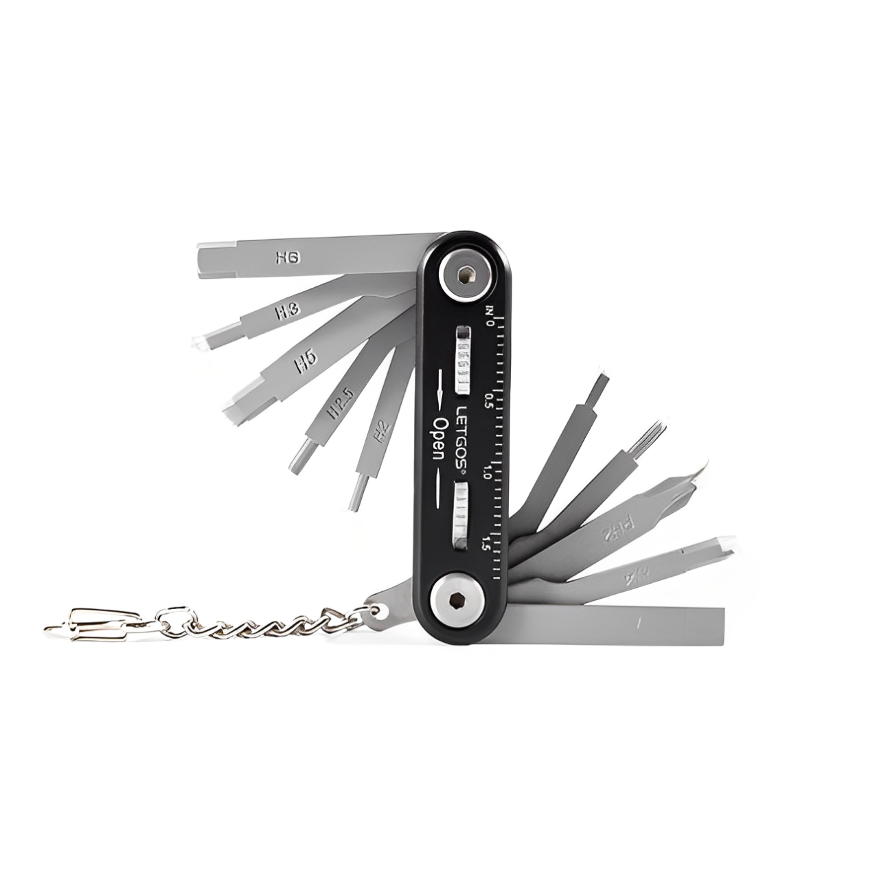 Мульти-інструмент для велосипеда LETGOS BE001 універсальний веломультитул на 12 функцій, фото 1