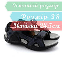 Підліткові сині босоніжки American Club  розмір 38 - устілка 24,5 см