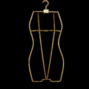 Вішалка сілуєт контурна для спідньої білизни ,купальників хромована