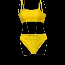 Вішалка сілуєт контурна для спідньої білизни ,купальників хромована, фото 2