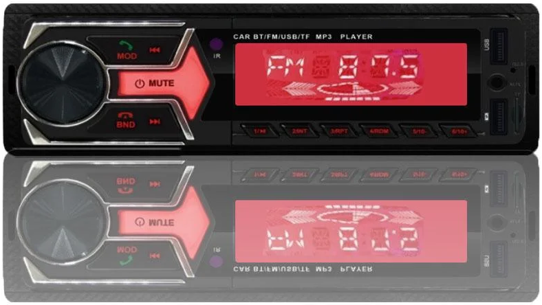 Автомагнітола JSD G-1101 ISO — RGB Bluetooth, 2xUSB, MP3 Player, FM, microSD, AUX