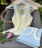 Жіноча базова майка з трикотажу в рубчик, фото 10