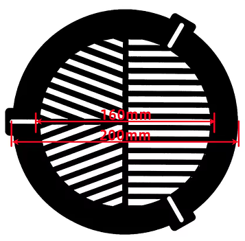 Маска Бахтинова на зовнішній діаметр труби від 160 до 200 мм для точного фокусування телескопа