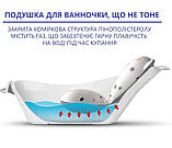 Антиковзна подушка для купання немовлят 0-12 місяців, водовідштовхувальна з гумками, подушка для дитячої ванночки із зірочками, фото 7