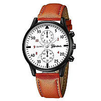 Наручний годинник Geneva QUARTZ шкіряний ремінець + браслет, класичний кварцовий годинник чоловічий/жіночий унісекс