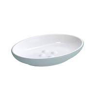 Керамічна мильниця для твердого мила IKEA EKOLN бірюзова настільна мильниця кам'яна кераміка 205.937.17