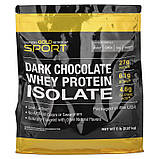Ізолят сироваткового протеїну 2,27 кг California Gold Nutrition Sport смак чорний шоколад Whey Protein Isolate, фото 4