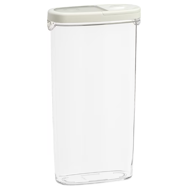 Ємність для сипучих продуктів 2.3 л IKEA 365+ банка з кришкою, контейнер для круп прозорий 900.667.08, фото 1