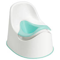 Горщик дитячий IKEA LOCKIG пластиковий біло-бірюзовий туалет для дітей 405.915.81
