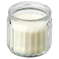 Ароматична свічка IKEA JÄMLIK Ваніль 5 см х 12 годин горіння декоративна аромасвічка в склянці 505.941.50