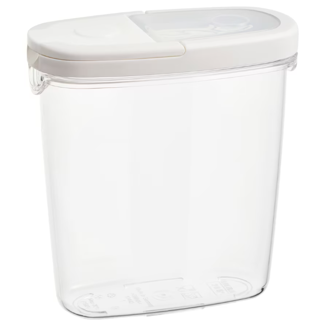 Ємність для сипучих продуктів 1.3 л IKEA 365+ банка з кришкою, контейнер для круп прозорий 800.667.23, фото 1