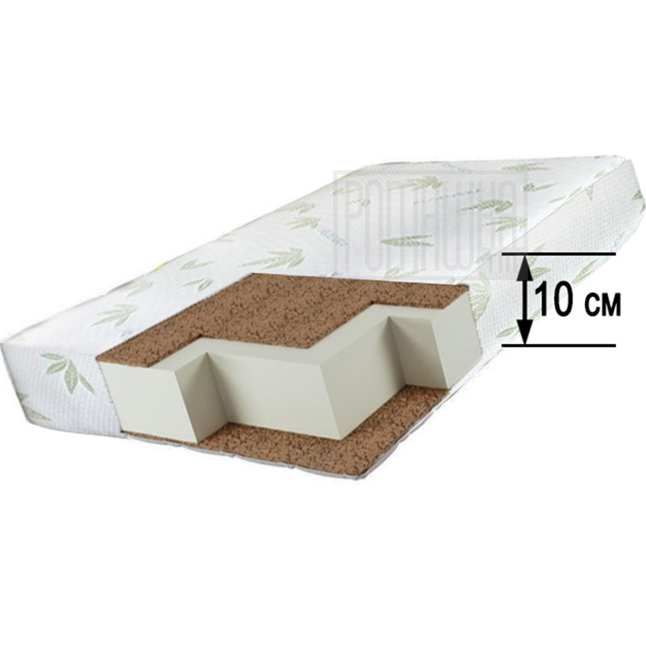 Матрац для дитячого ліжечка 10 см Aloe Verа 120*60 ортопедичний кокосовий для новонароджених немовлят