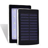 Повербанк на сонячній батареї Solar Power Bank 20000 мА·год з LED ліхтариком і USB виходами, фото 4
