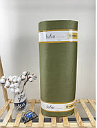 Постільна білизна Королева Ночі (Сатин Premium) | Полуторний комплект | 50х70 | Однотонний темно-оливковий, фото 2