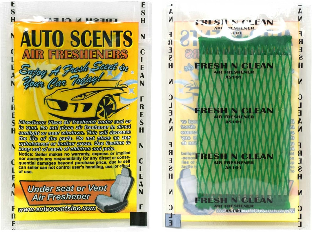 Ароматизатор автомобільний у подушечці AUTO SCENTS "Fresh N Clean" (Свіжий і чистий), фото 1