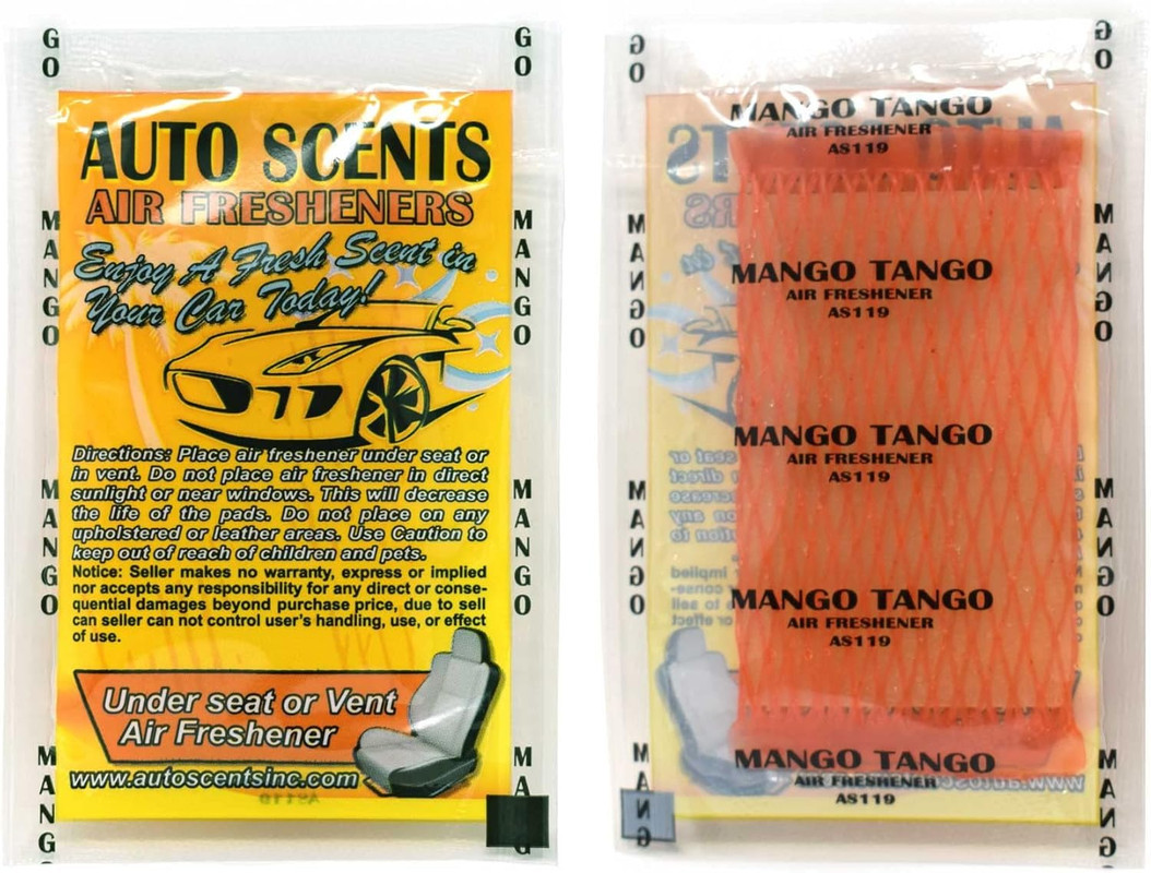 Ароматизатор автомобільний у подушечці AUTO SCENTS "Mango Tango" (Манго Танго), фото 1