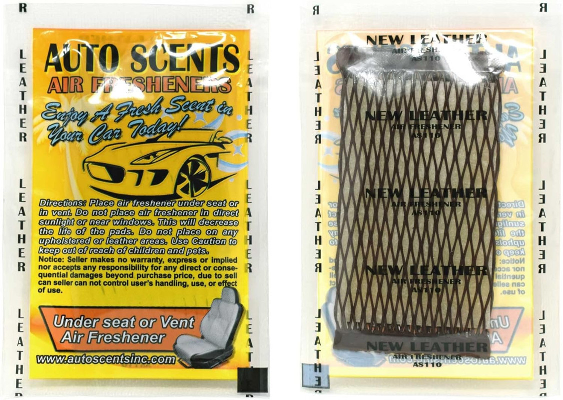 Ароматизатор автомобільний у подушечці AUTO SCENTS "New Leather" (Нова шкіра), фото 1