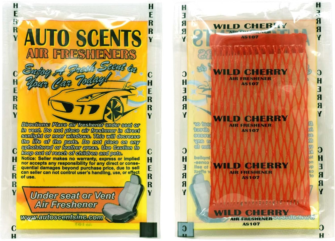 Ароматизатор автомобільний у подушечці AUTO SCENTS "Wild Cherry" (Дика вишня), фото 1