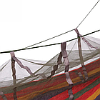 Гамак з москітною сіткою, до 180 кг, 240х150 см/Гамак туристичний/Гамак підвісний/Бузковий гамак, фото 2