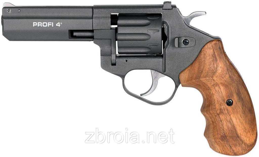 Револьвер флобера ZBROIA PROFI-4" (графіт/ дерево)