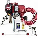 Поршневий безповітряний фарбувальний апарат Profinstrument 2200M (2.4 л/хв 1300 Вт), фото 9