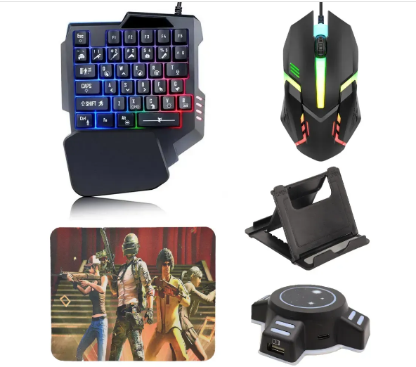 Ігровий комплект 5в1 MOBILE GAME COMBO PACK клавіатура та миша, фото 1