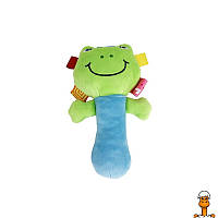 М`яка іграшка-брязкальце жабка Mega Zayka MGZ-1205-2