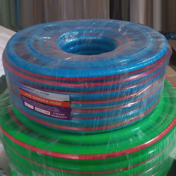 Шланг садовий 1" (50м) PVC армований поливальний синій (Корея), фото 1