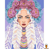 Картина за номерами пані півонія 40 Art Craft 10127-AC