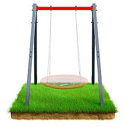 Каркас для гойдалки K-SPORT КSОZ016, 164 х 140 х 206 см - червоно-сірий