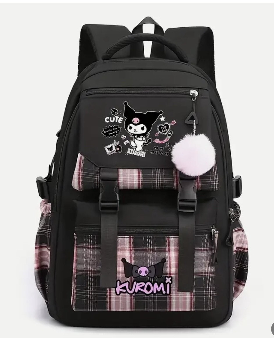 Рюкзак на щодень Sanrio з принтом Kuromi, фото 1