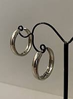 Сережки кільця маленькі посрібнення/сережки кільцями