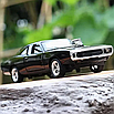 Моделька машини Dodge Charger 1970, точна до найдрібніших дрібниць, має звукові та світлові ефекти, фото 4